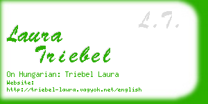 laura triebel business card